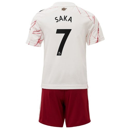 Arsenal Dres Saka 7 Dječji Gostujući 2020/21 Kratkih Rukava Arsenal Dres Saka 7 Dječji Gostujući 2020/21 Kratkih Rukava